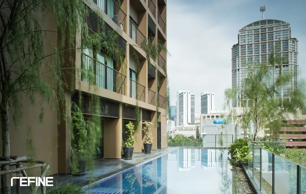 Corner-Unit-Condo-for-Rent-Noble-Refine-Condominium-Sukhumvit-Sawasdee-Bangkok-Property-pool-area
